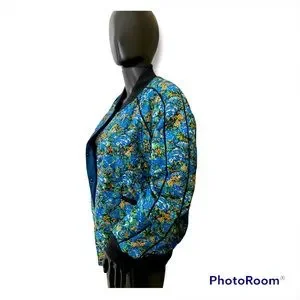 Coach | Jackets & Coats | Coach Light Blue Floral Reversible